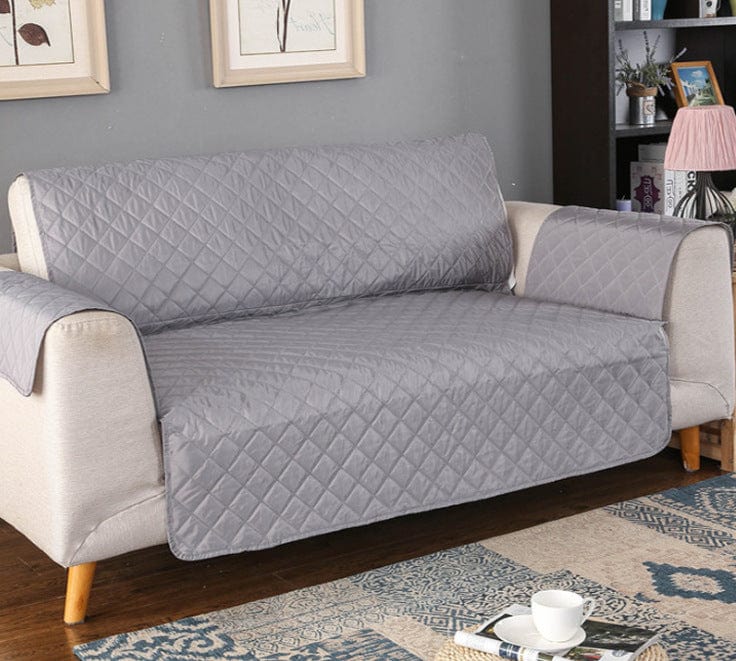 Sofa Reversible Slipcover Furniture Protector Grey