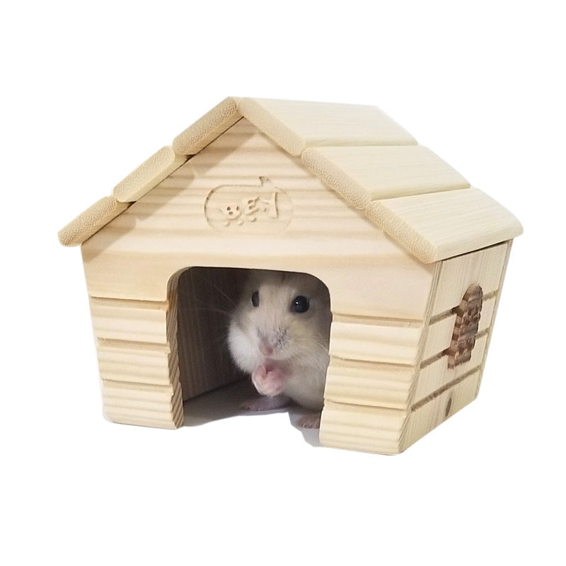 Cabin Golden Bear Nest Hamster Furniture Pet Nest Small sloping roof