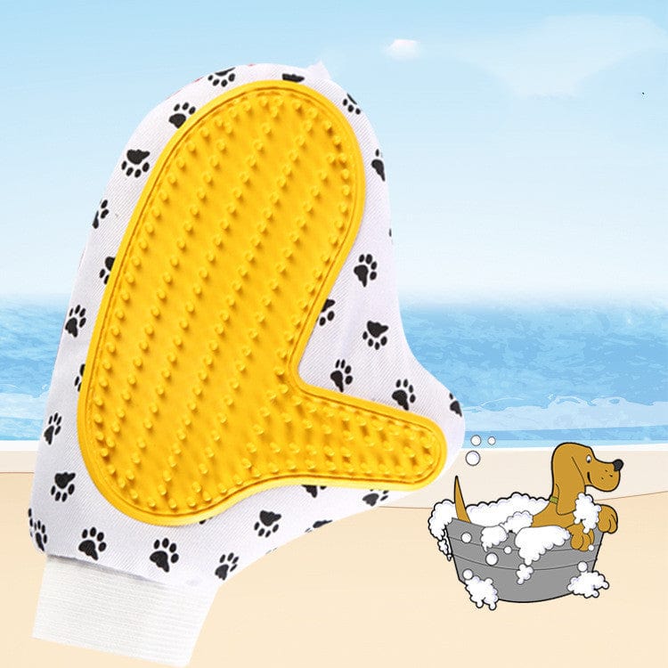 Silicone Pet brush Glove Deshedding Gentle Efficient Grooming Cat Glove Dog Bath Pet Cleaning Supplies Pet Glove Dog Accessories White