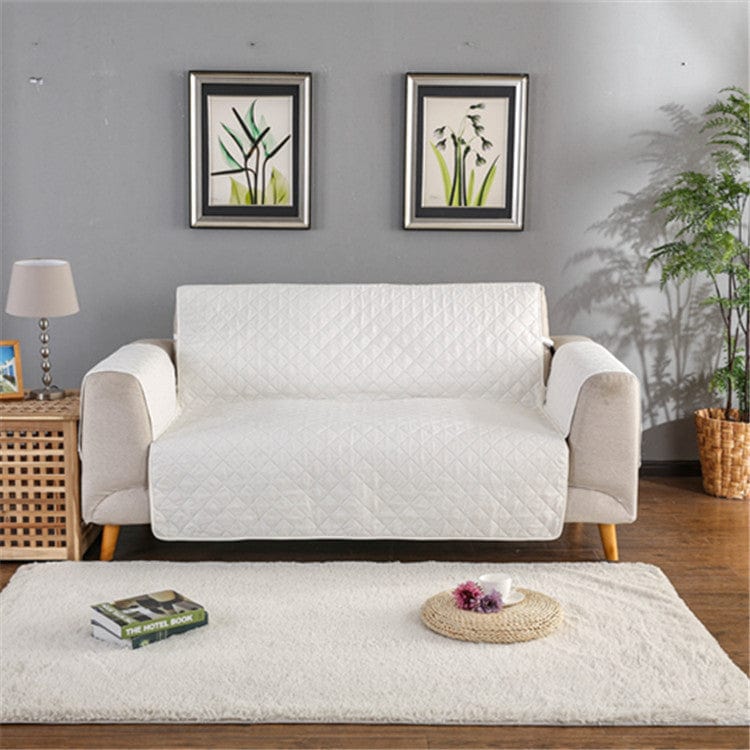 Sofa Reversible Slipcover Furniture Protector White