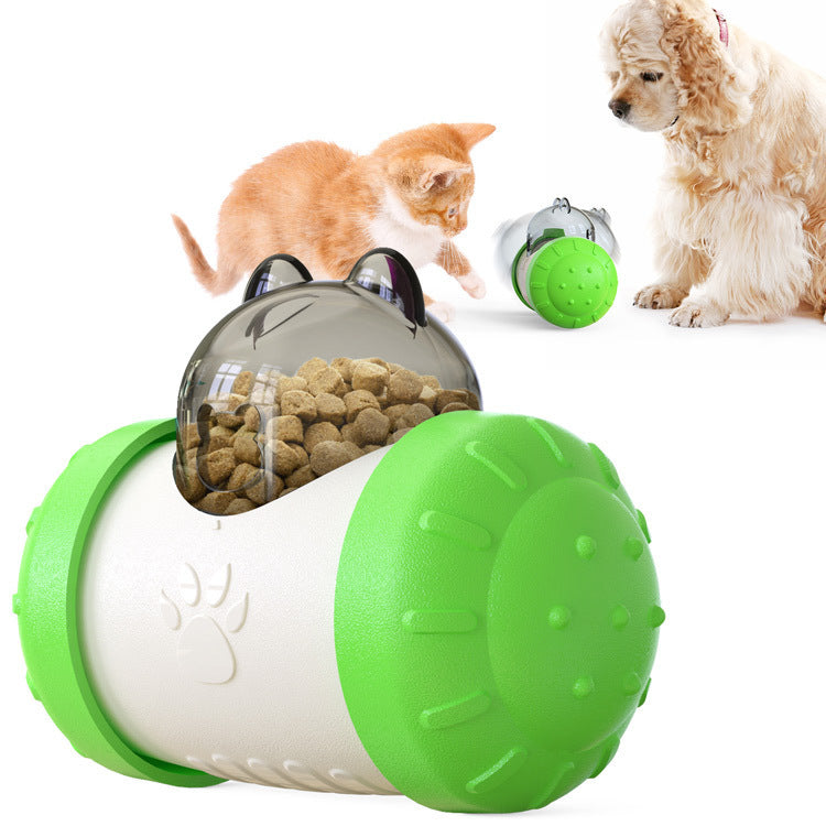 Pets Toys Dog Cat Leaking Food Ball Educational Interactive Toys Swing Bear Slow Food Ball Green