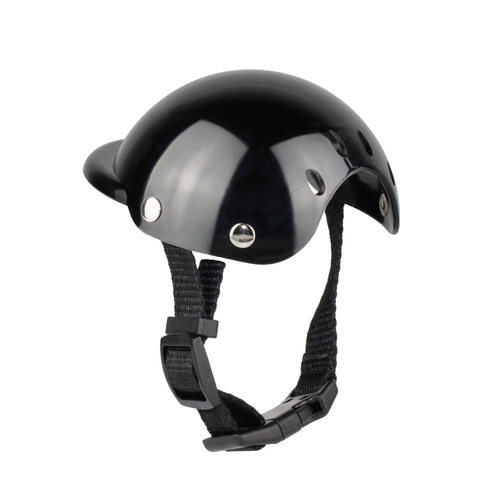 Pet Helmet New Motorcycle Helmet Dog Cat Accessories Pet Toy Hat Headwear Black