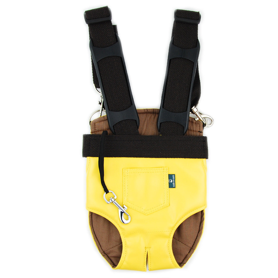 Adjustable Pet Chest Bag, Outdoor Travel Goods Yellow