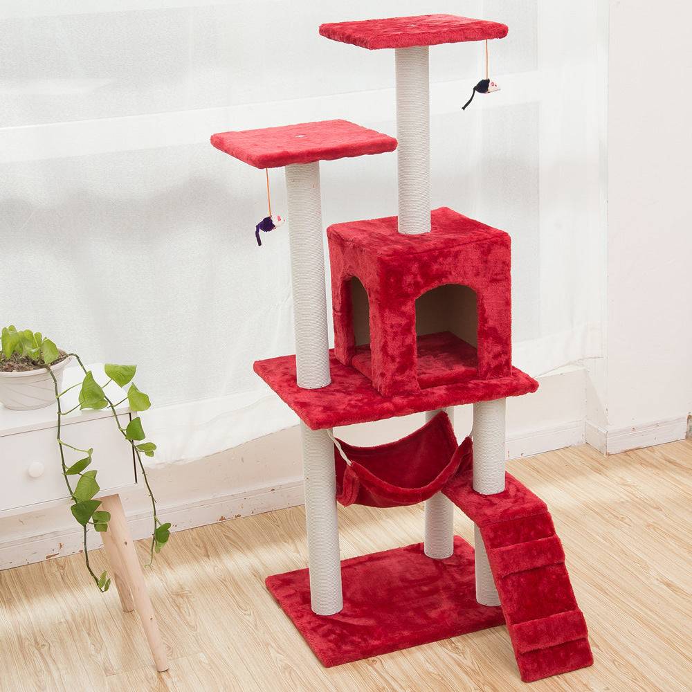 Pet Supplies Cat Toys Climbing Frame Wine red