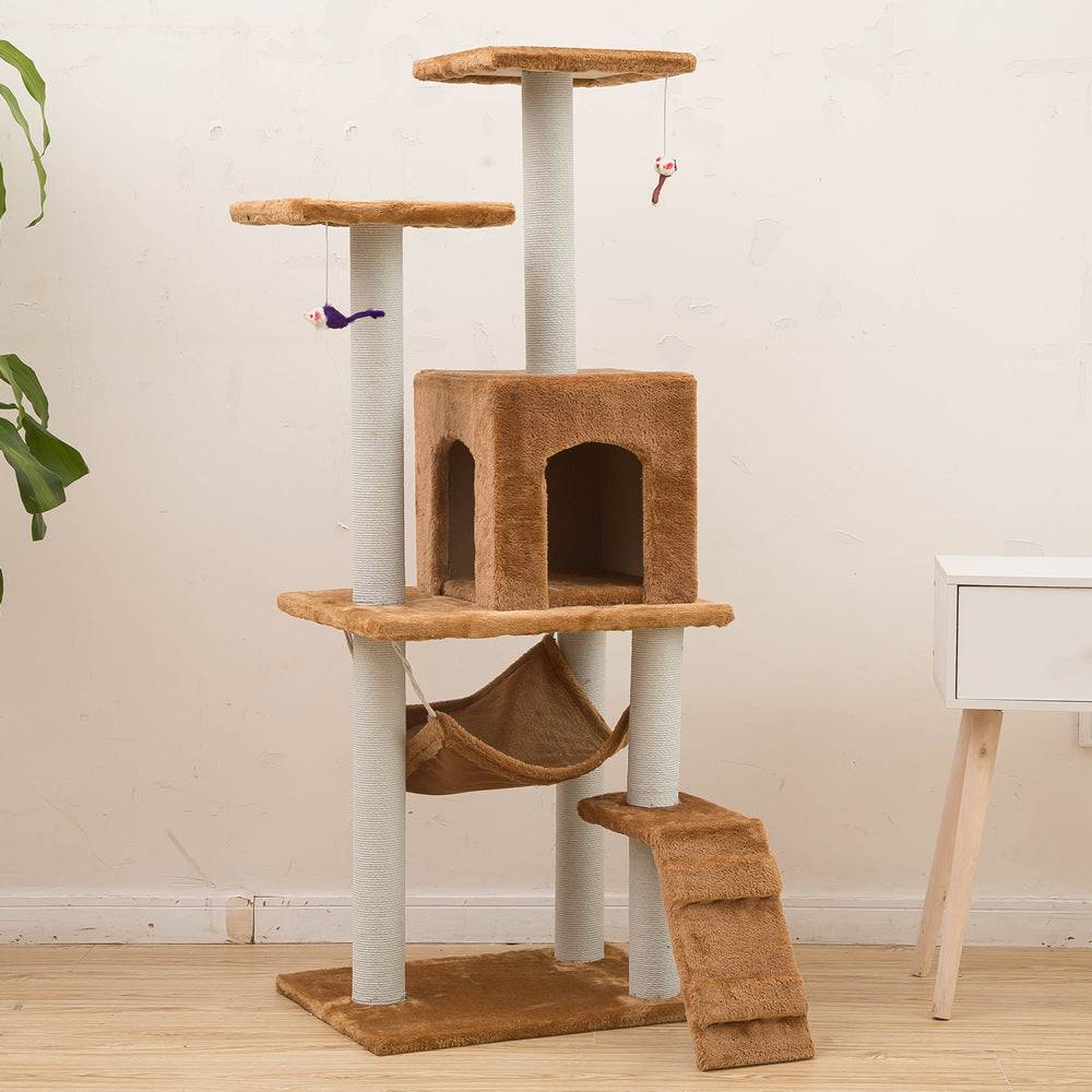 Pet Supplies Cat Toys Climbing Frame Light Brown