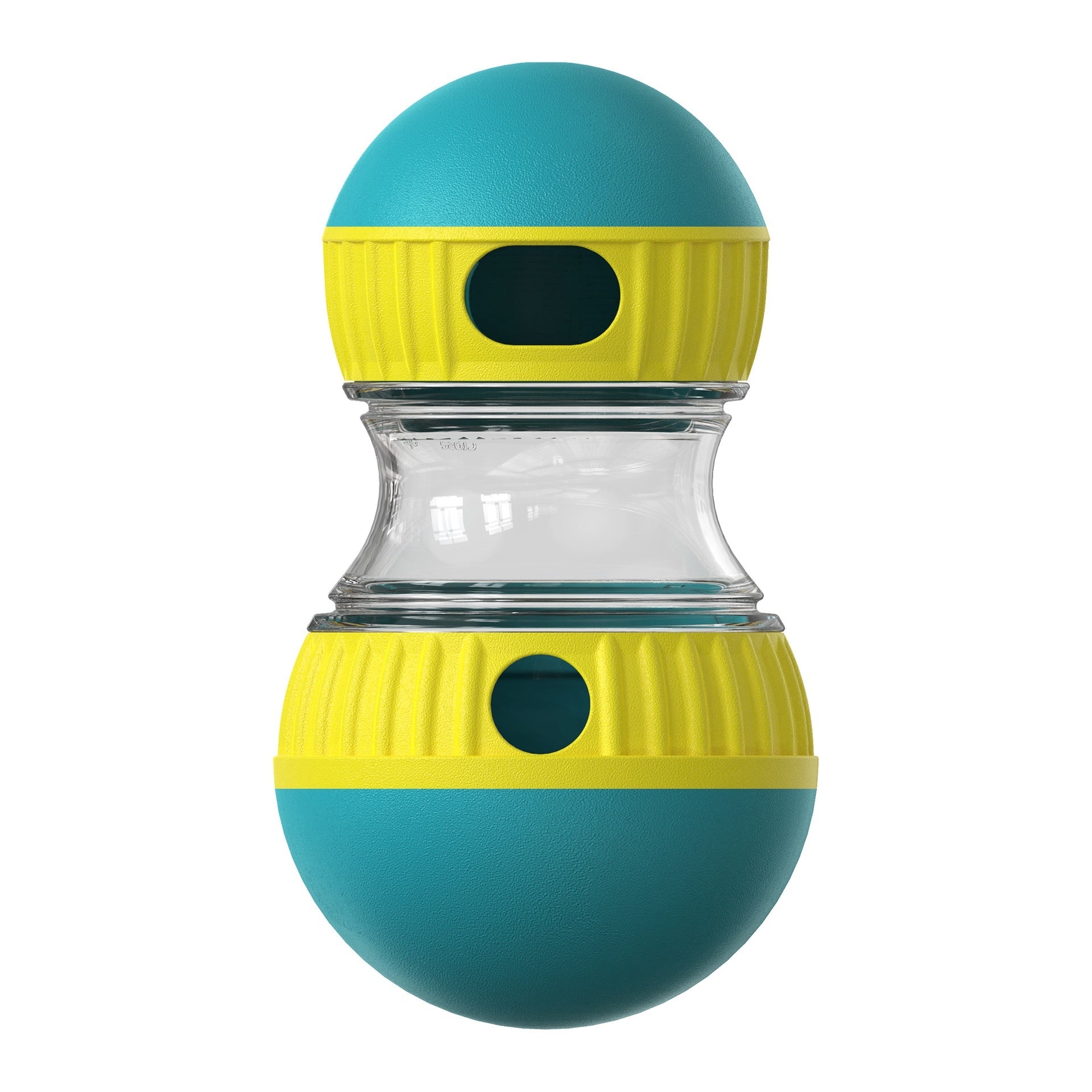 Food Dispensing Dog Toy Tumbler Leaky Food Ball Puzzle Toys Interactive Slowly Feeding Protect Stomach Increase Intelligence Pets Toy Pet Products Lake Blue Spot